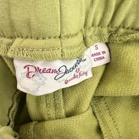 Quacker Factory Pants sz S ~ Pedal Pusher Dream Jeannes Pear Green A596299 - Picture 5 of 7